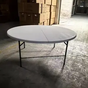 Outdoor Table ; Plastic Foldable Round Table for Events