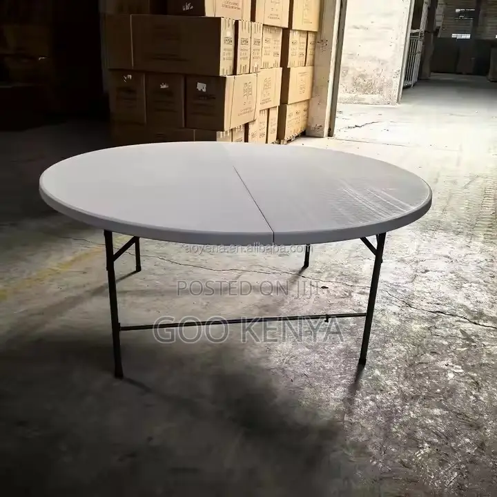 Outdoor Table ; Plastic Foldable Round Table for Events