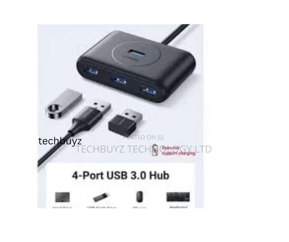 Ugreen Usb-C Usb-a 3.0 to 4-Port Hub 1m Black - Cr113