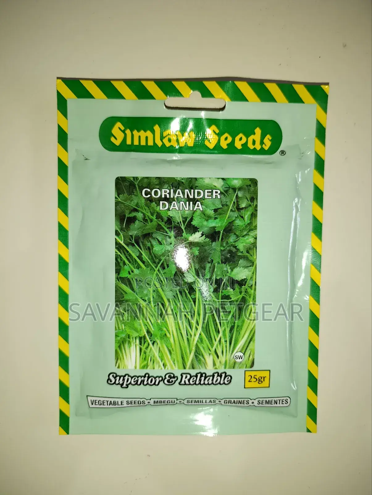 Simlaw Seeds Coriander (Dhania) - 25gm