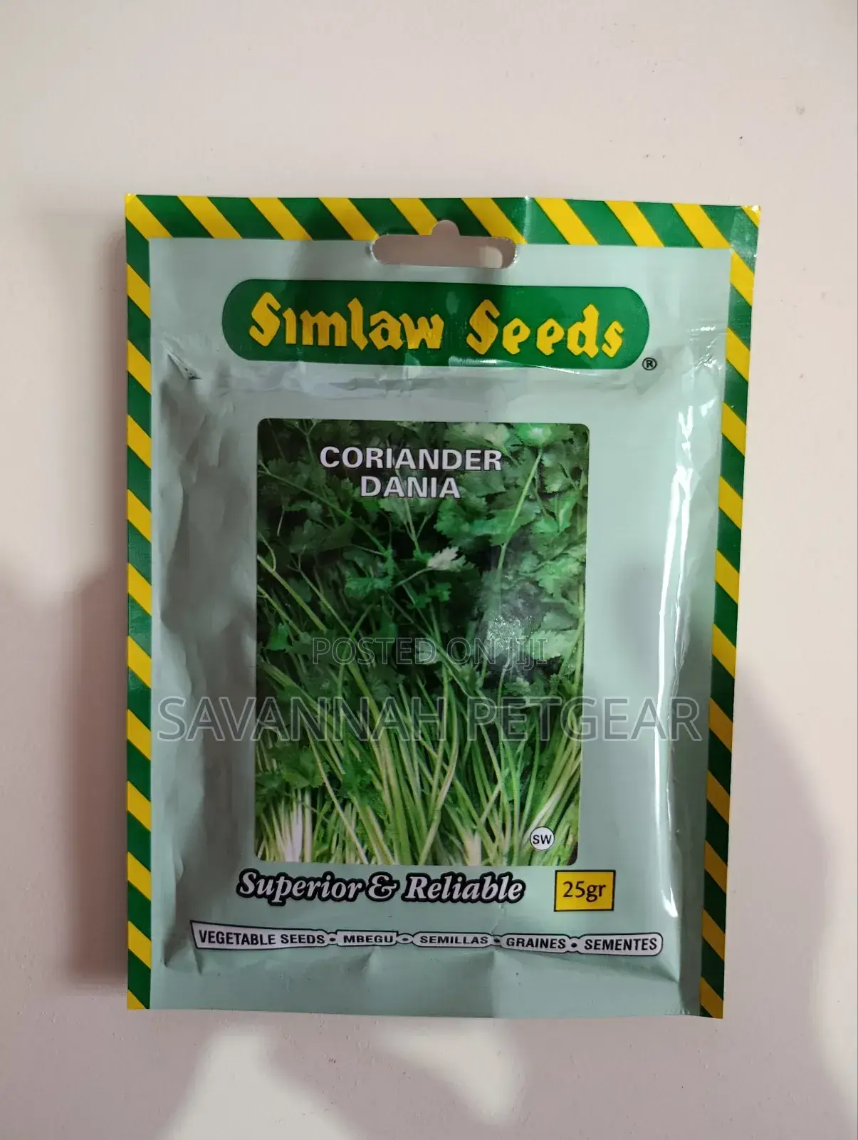 Simlaw Seeds Coriander (Dhania) - 25gm