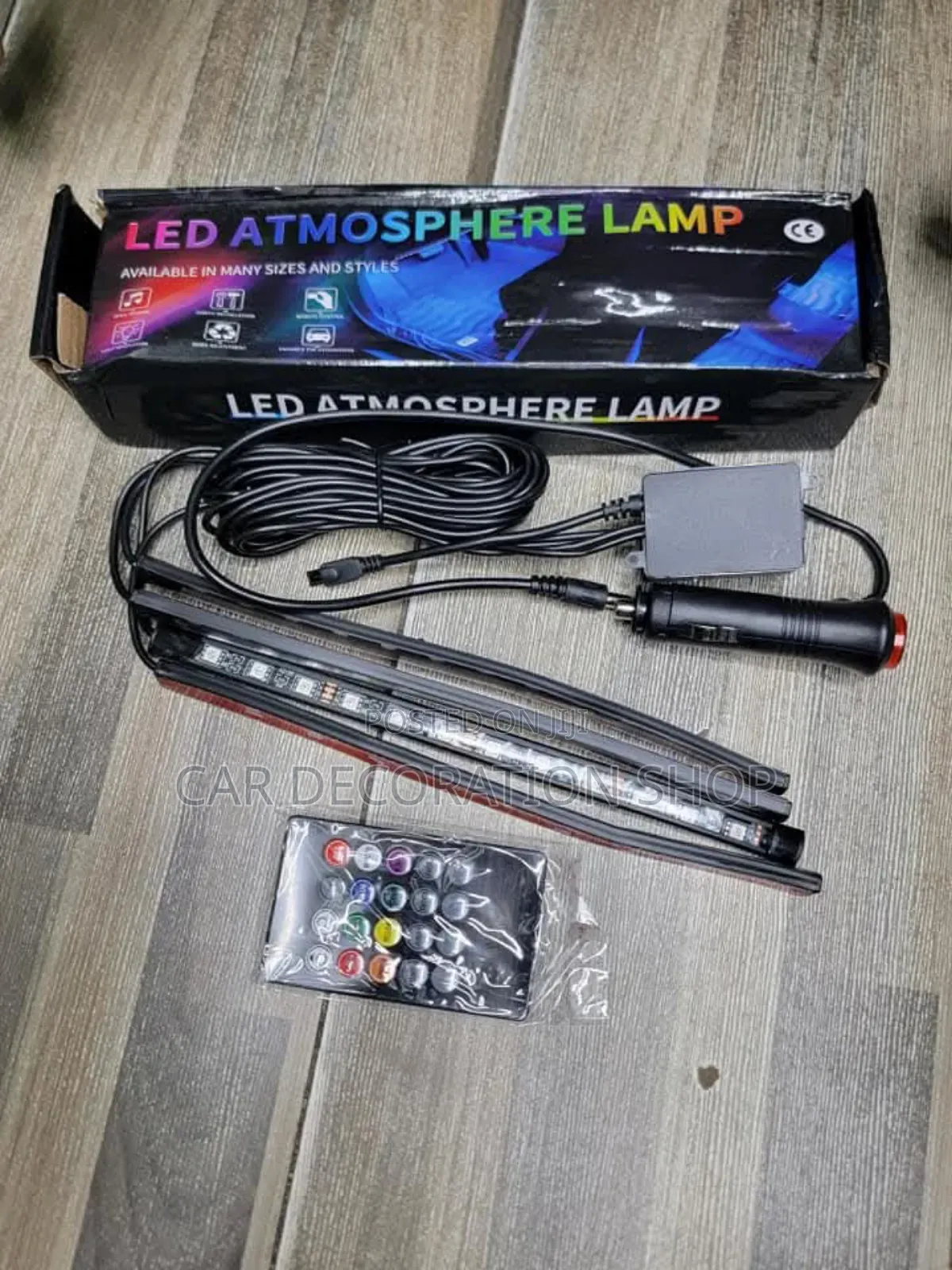 Car Floor Atmosphere Light With 4 Led Remote Controlled Ligh