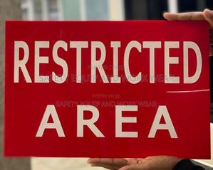 Restricted Area Sign – No Entry – Under Surveillance - main view