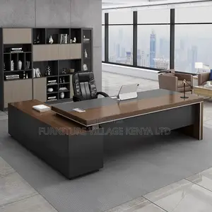 Office Desk:Sleek 1.8m Corner Office Desk With L-Design
