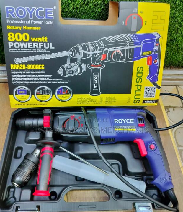 Rotary Hammer Drill With Drill Bits/Royce Rotary Hammer - main view