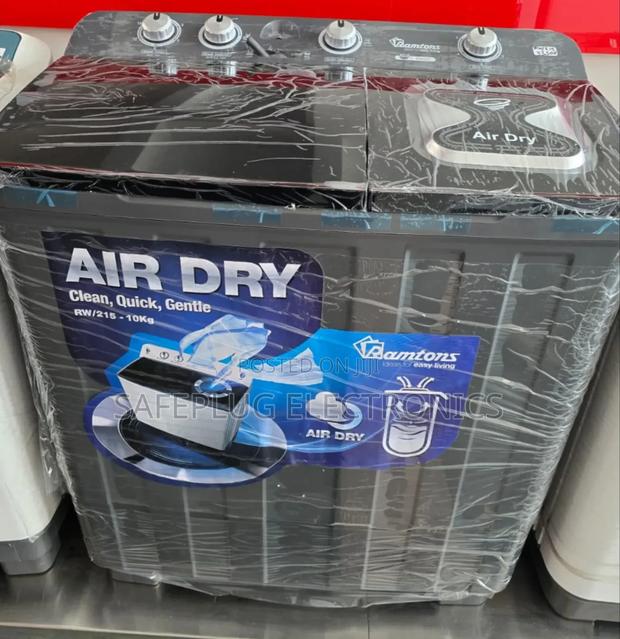 Washing Machine (Ramtons) 10kg Top Load, Twin Tub- Black - main view