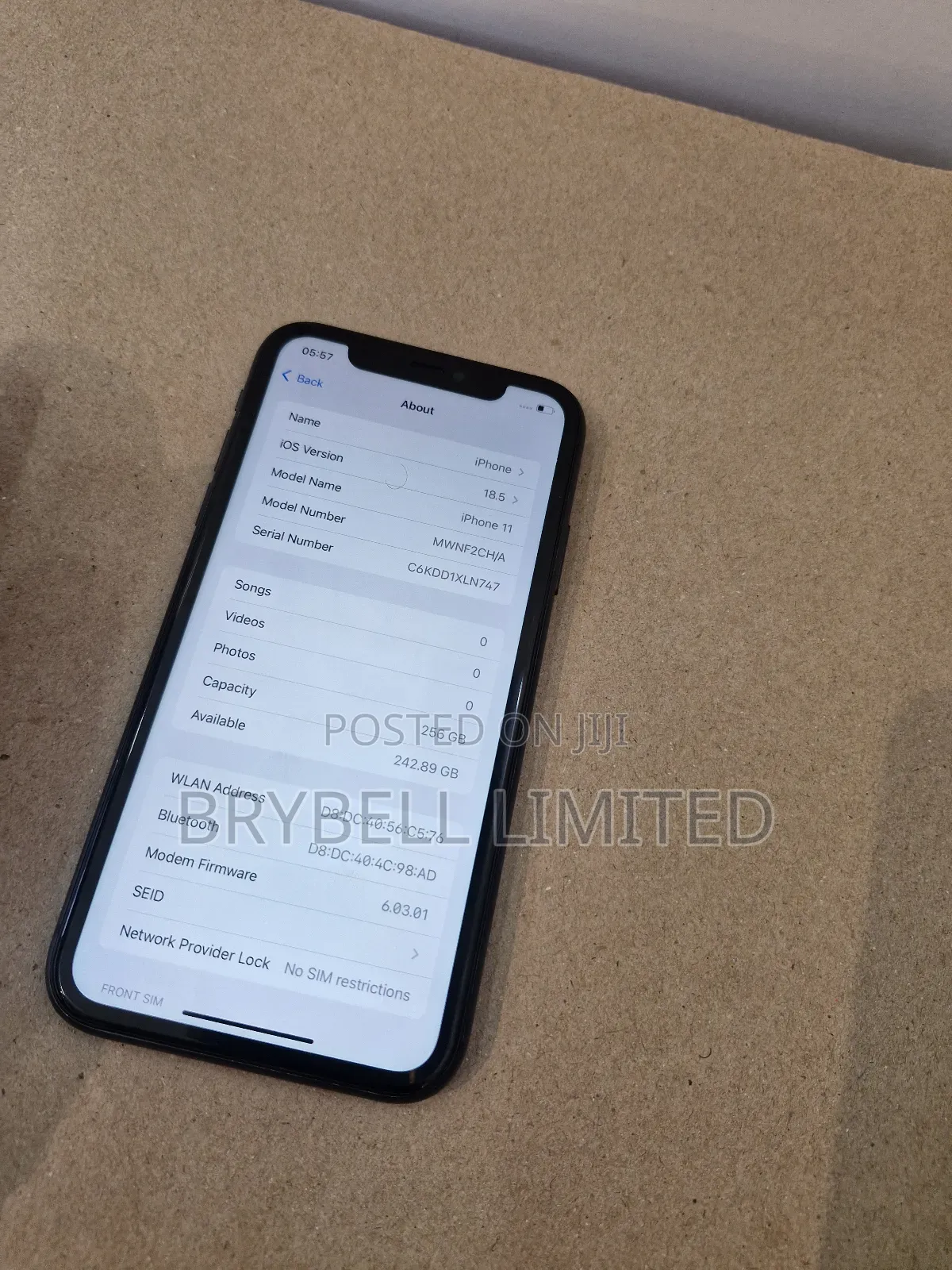 Apple iPhone 11 256 GB Black