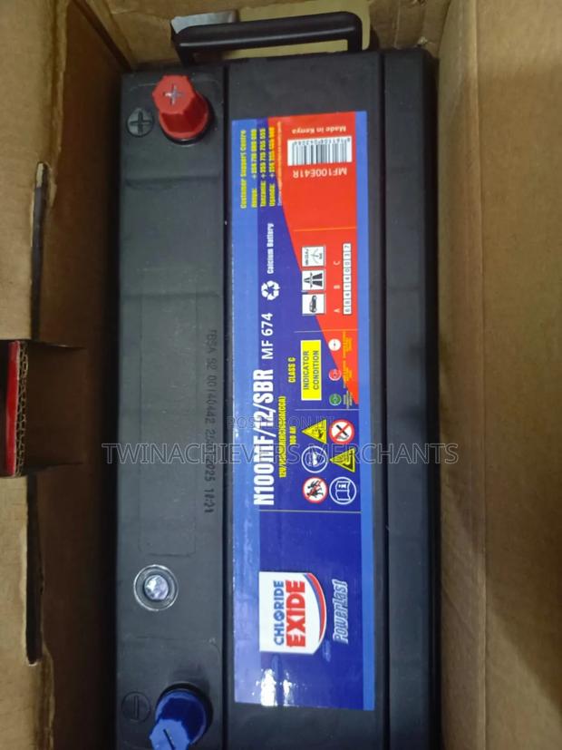 100ah/12v Chloride Exide Car Battery - thumbnail 2