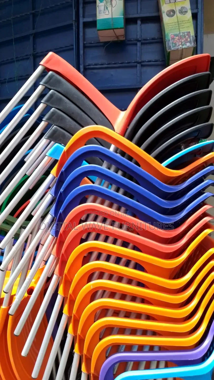 Different Color Plastic Chairs