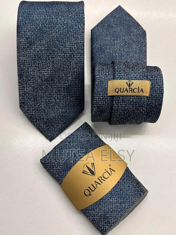 Navyblue Rough Executive Tie Sets - thumbnail 3