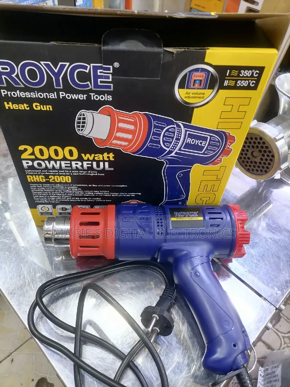 High Standard 2000w Royce Heat Gun Machine