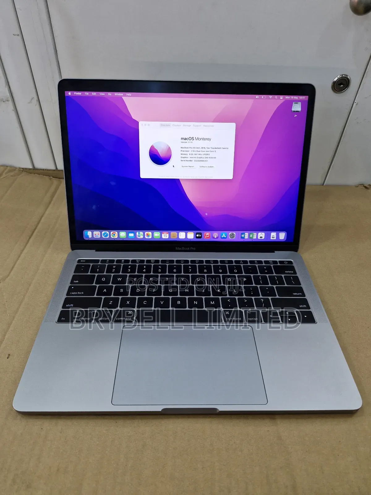 Laptop Apple MacBook Pro 2016 8GB Intel Core I5 SSD 256GB