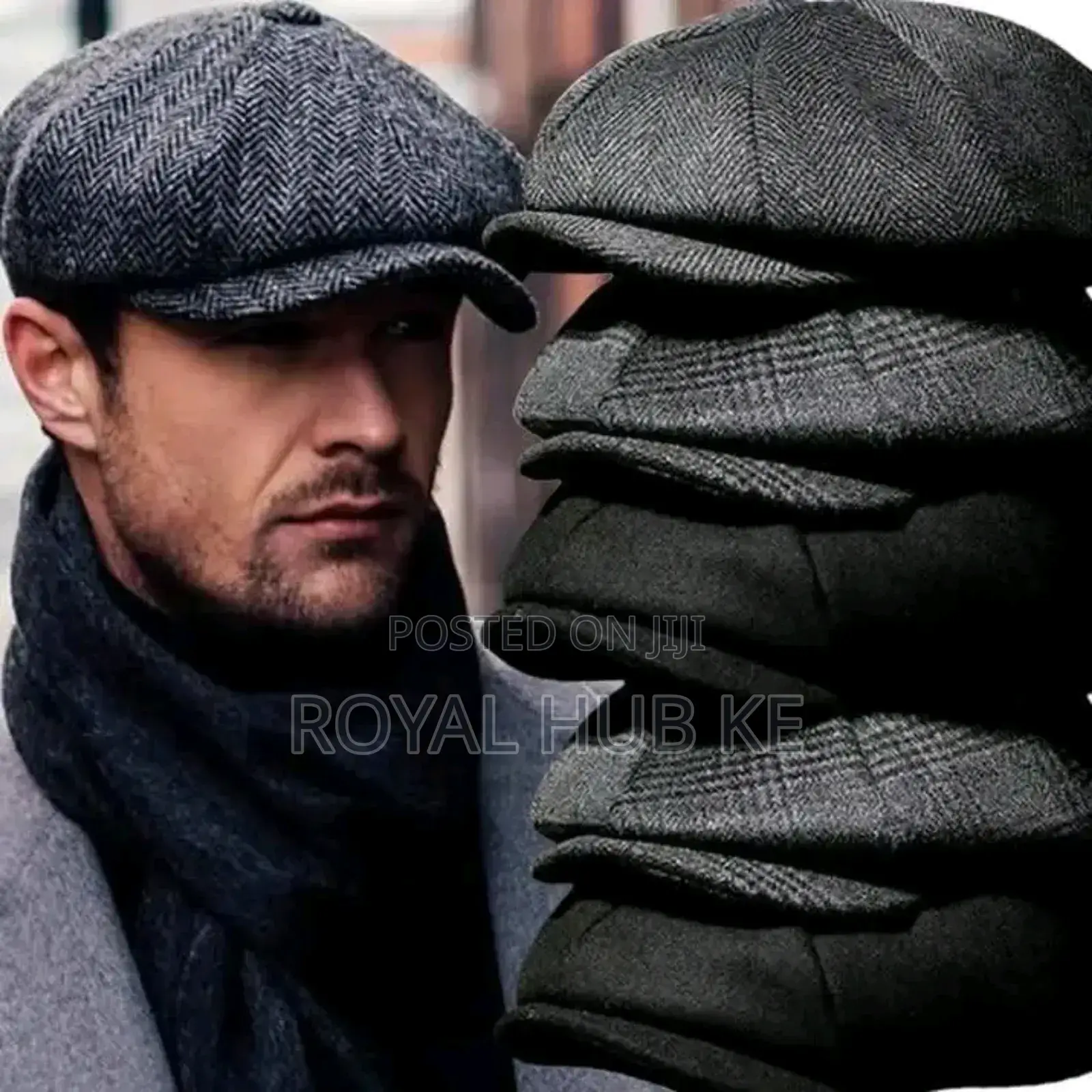 Tweed Men Caps