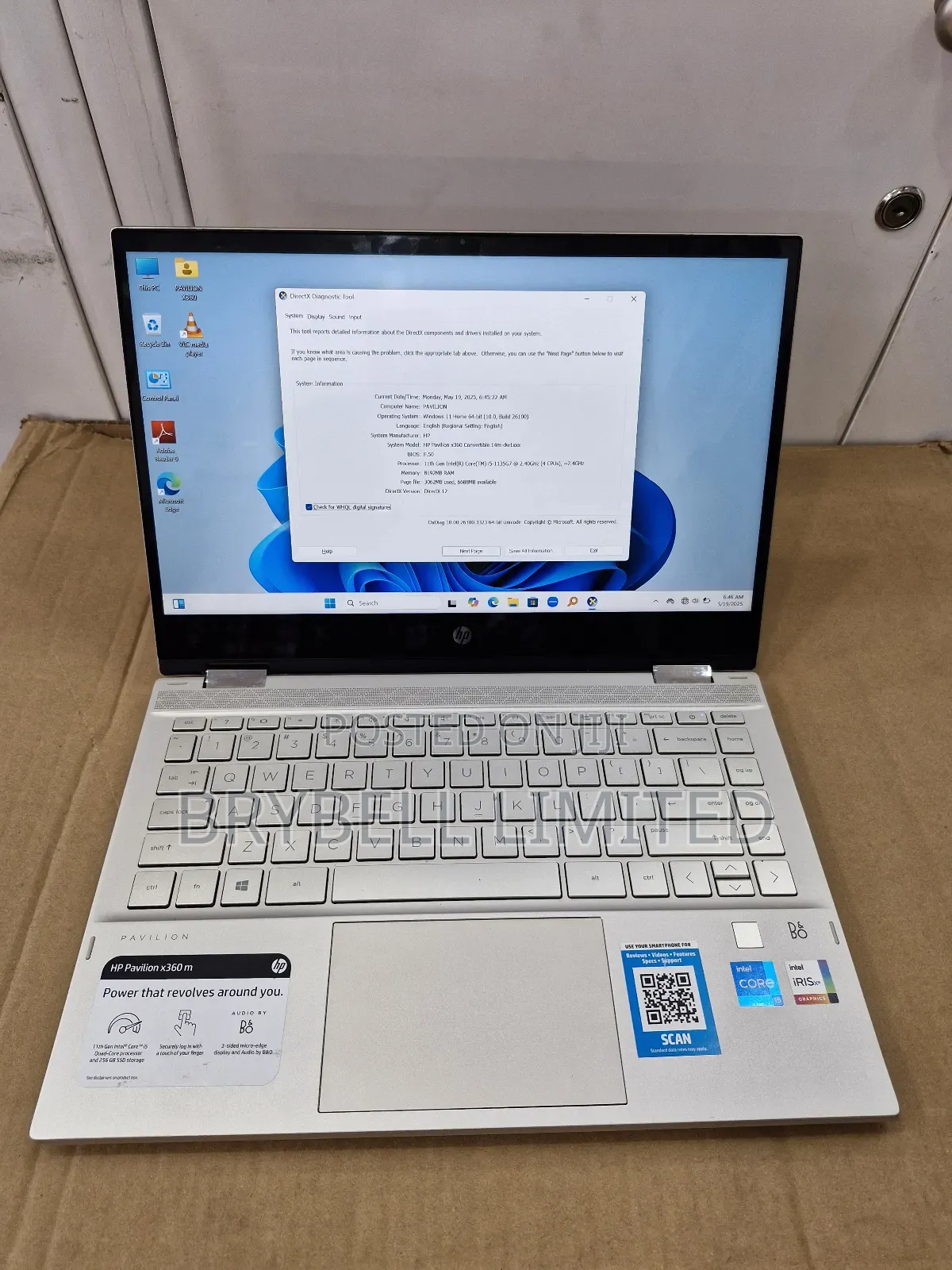 Laptop HP Pavilion X360 14 8GB Intel Core I5 SSD 256GB