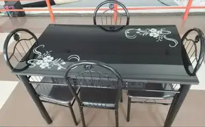 Executive Glass 4 Sitter Dinning Table