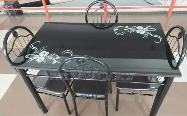 Executive Glass 4 Sitter Dinning Table - main view