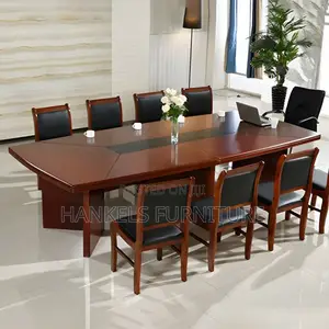 Mahogany 2.4m Long Boardroom Table