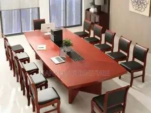 Mahogany 2.4m Long Boardroom Table