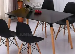 Four-Seater Wooden Dining Table With Chairs