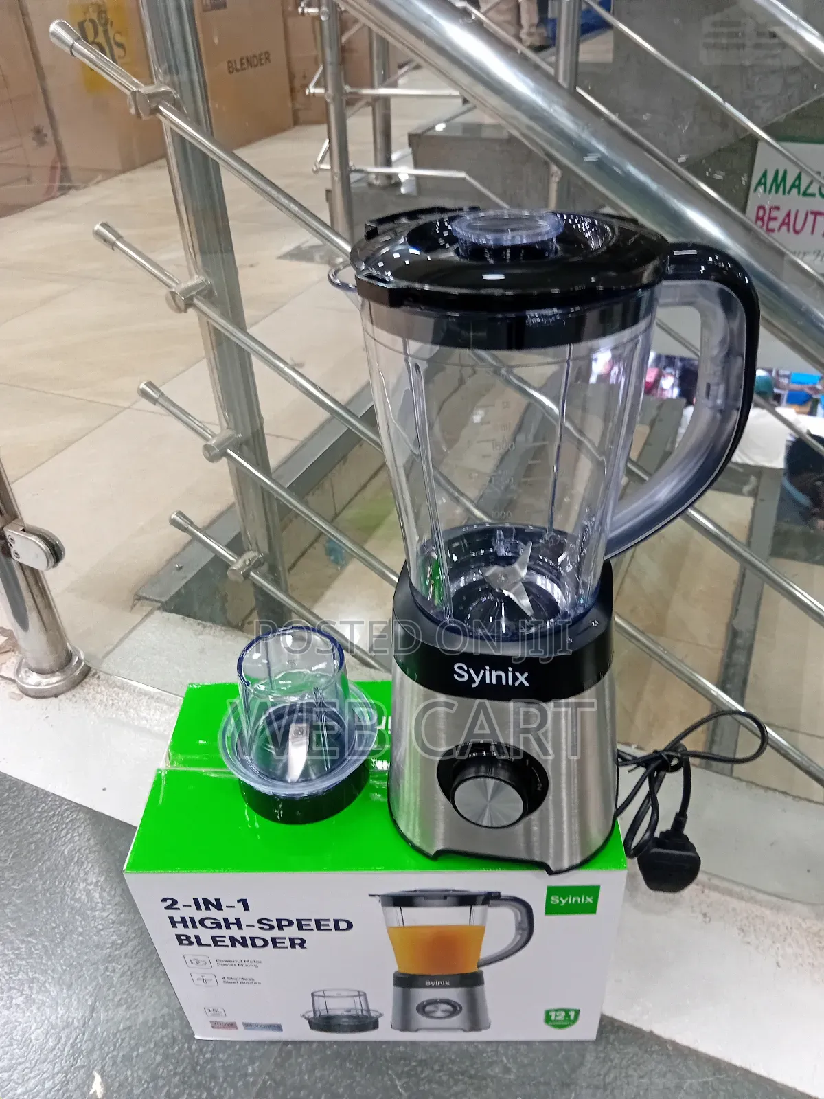 Syinix 2-in-1 Electric Blender