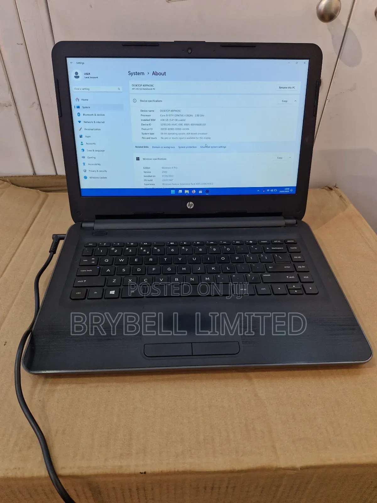 Laptop HP 245 G4 4GB AMD A6 HDD+SSD 256GB