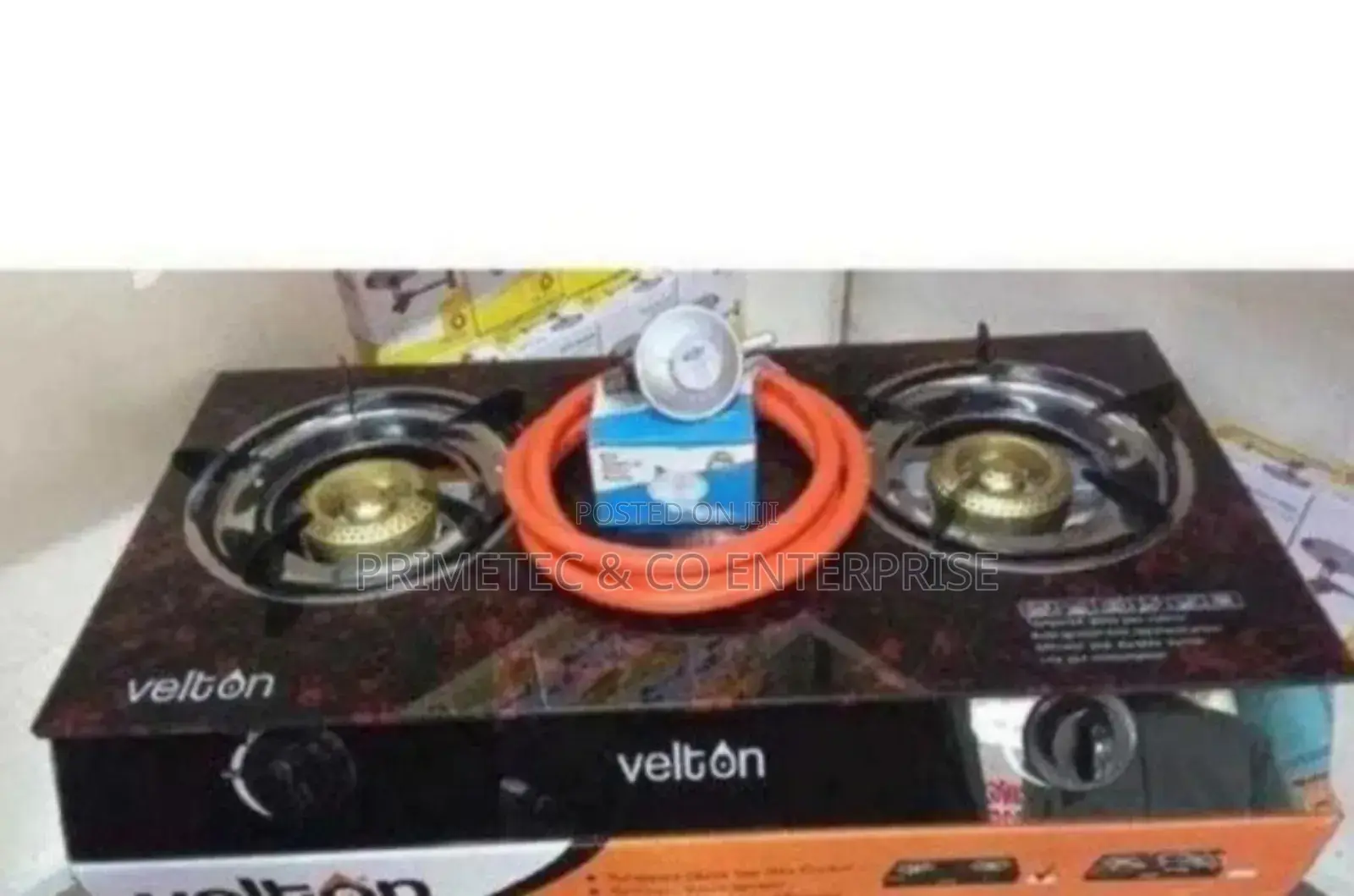 Glass Automatic Two Burner Cooker