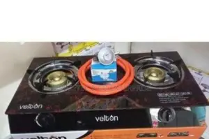 Glass Automatic Two Burner Cooker