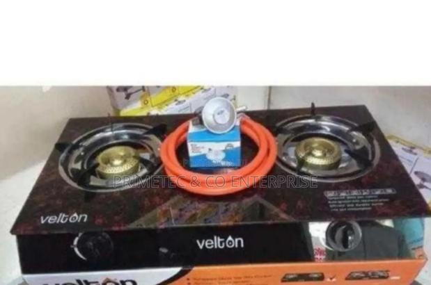 Glass Automatic Two Burner Cooker