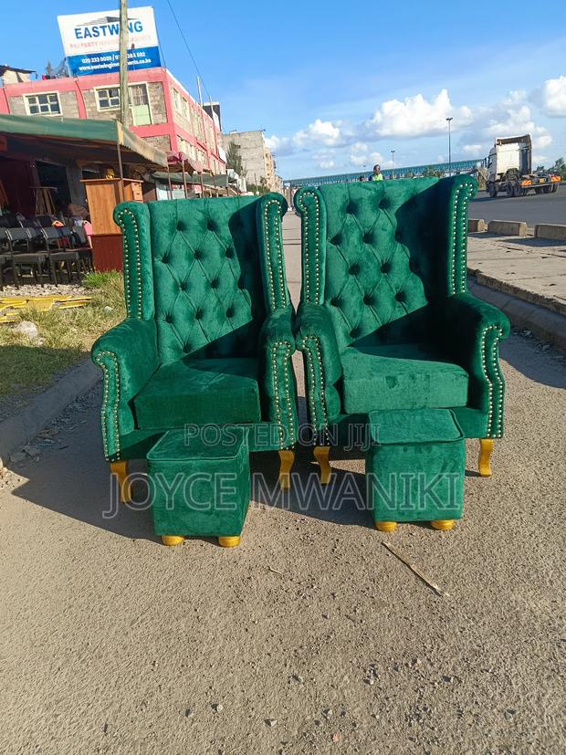 2 Pedicure Seats Plus Poufs , , ,