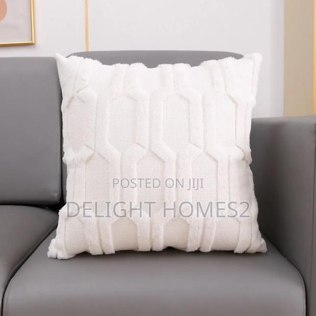 Soft Solid Fluffy Cushion Cover - thumbnail 2