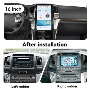 16.1 Inches Android Tesla for Landcruiser V8 200, 2008-2015