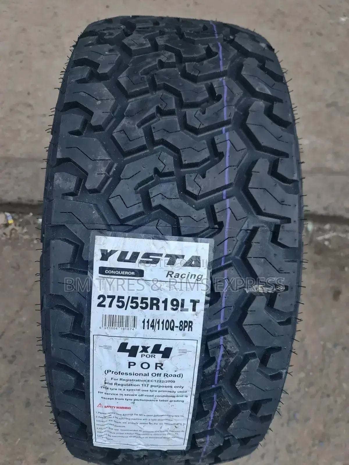 275 /55 R19 Yusta Tyres (All Terrrain)