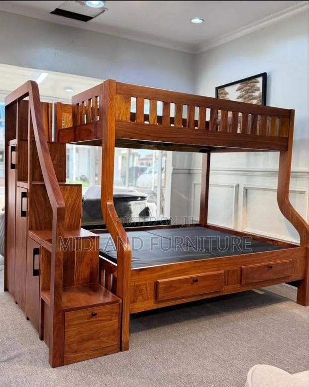 Hardwood Double Decker With Storage - thumbnail 3