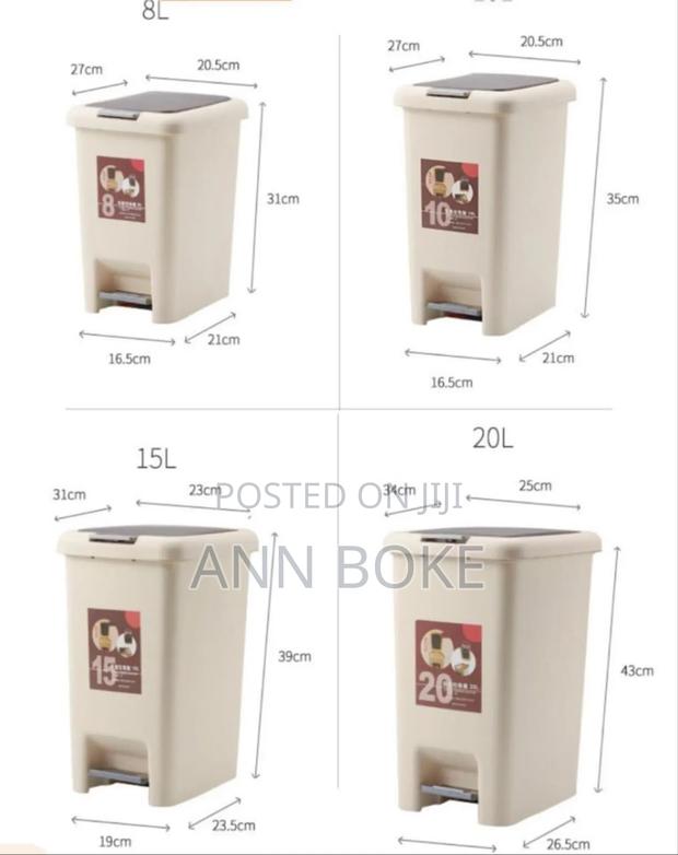 *Quality Pedal/ Push Dustbin* 6.5 Litres A