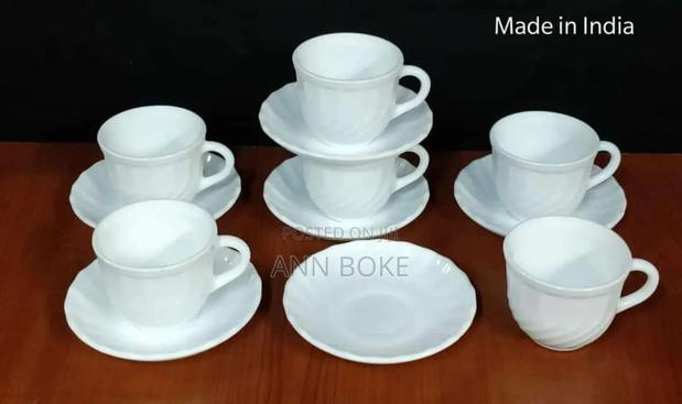*220 Ml Glass Cup Saucer Set at KSH 2500/- Per Set of 6*