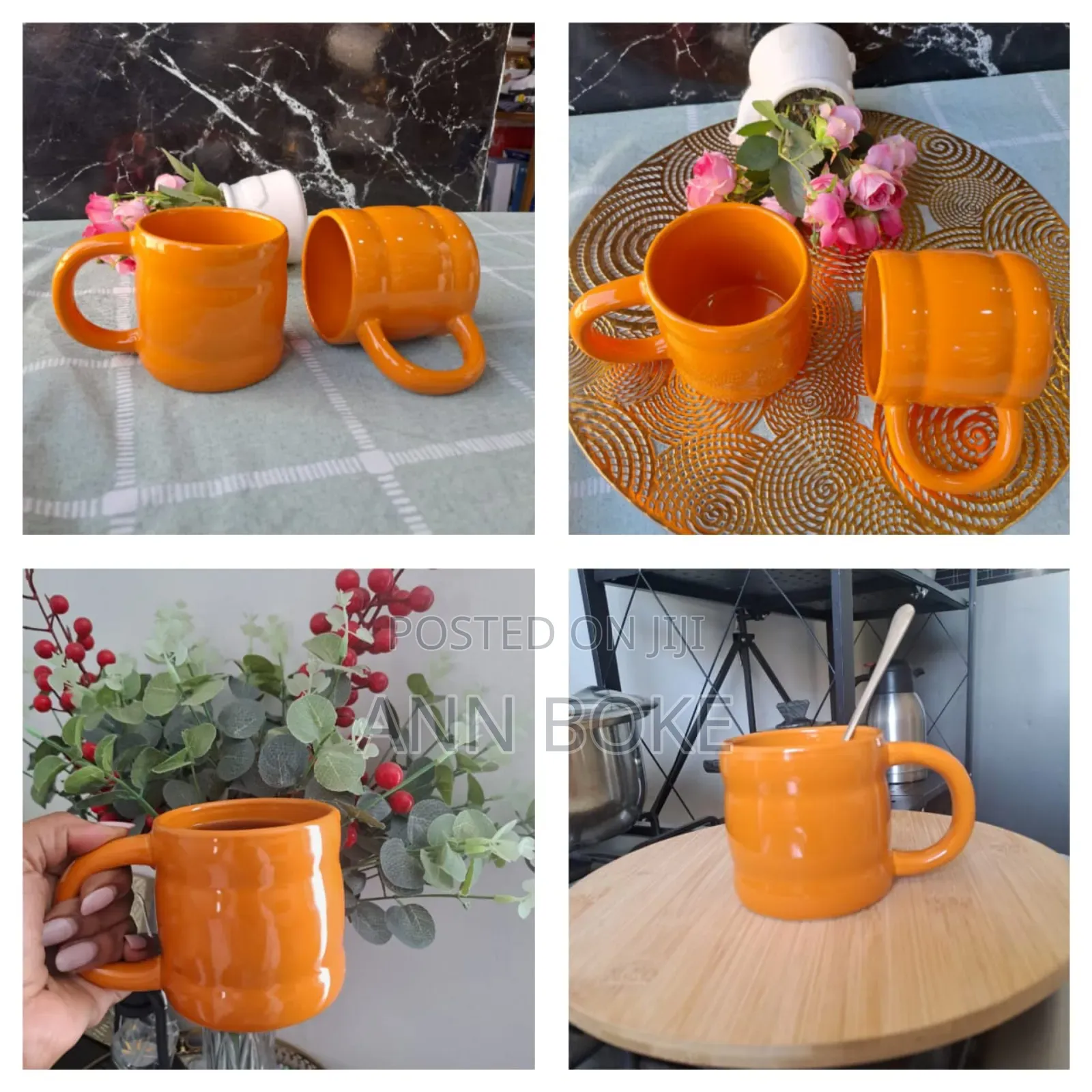 *350 Ml Mango Chubby Ceramic Cups at KSH 1600