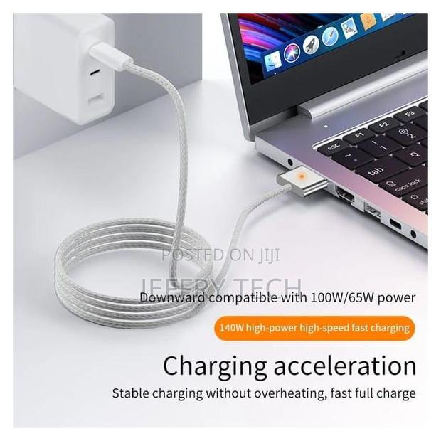Usb Type-C Pd Cable for Macbook Pro Air, Magsafe 3, A, 140w - thumbnail 2