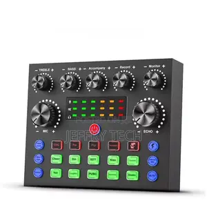 V8s Audio Usb External Sound Card Live Sound Mixer Personal
