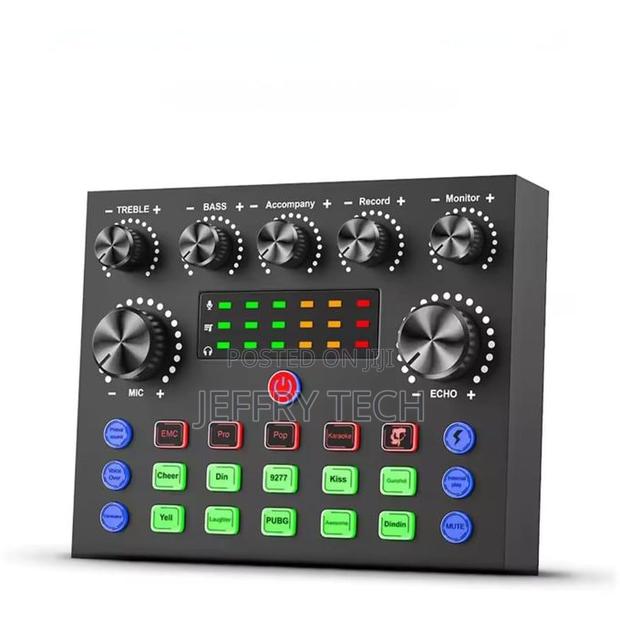 V8s Audio Usb External Sound Card Live Sound Mixer Personal