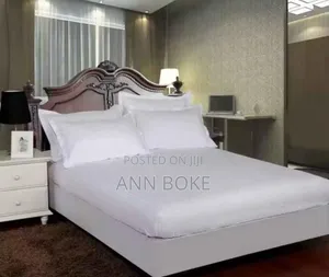 *5 Pc White Fitted Bedsheets.* 
1 Pc Fitte