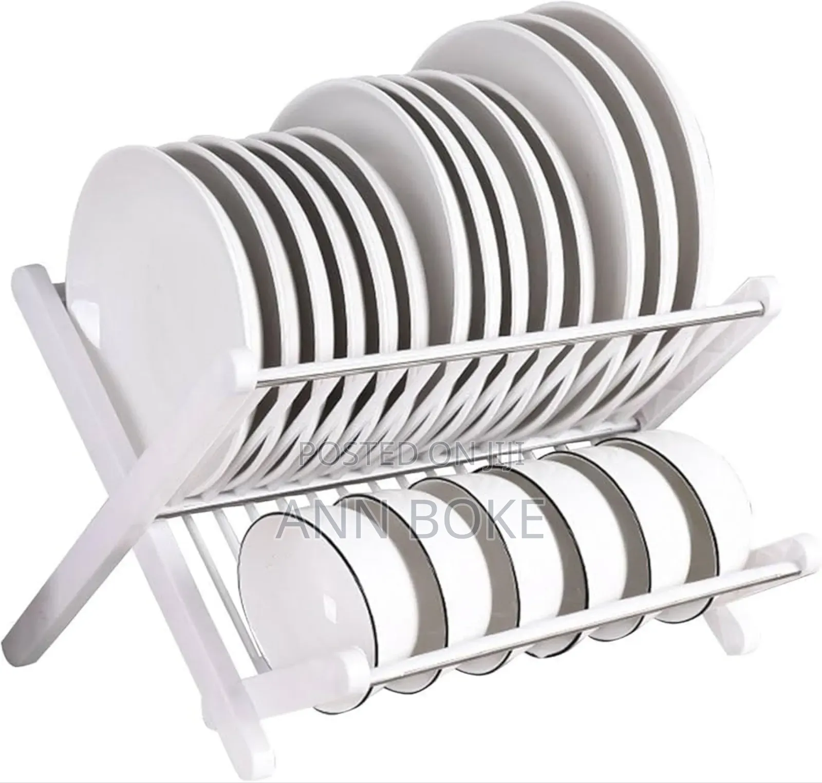 *X Folding Drain Rack - X Shape Foldable Dish Drainer