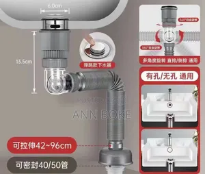 *New Arrival* *Space Saving Sink Drain Magic Bend At