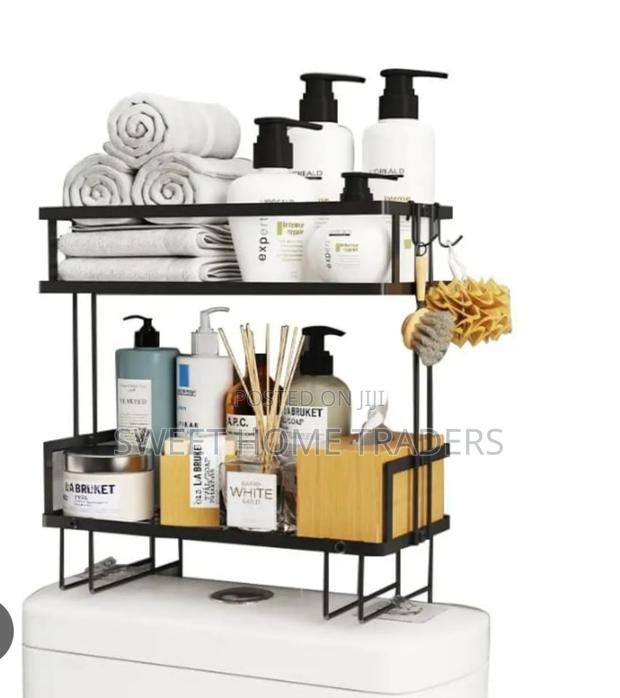 2 Tier Over the Toilet Storage Rack - main view