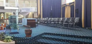Vvip Blue Pulpit Wall to Wall Church Blooming Carpets