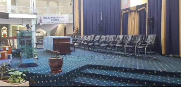 Vvip Blue Pulpit Wall to Wall Church Blooming Carpets