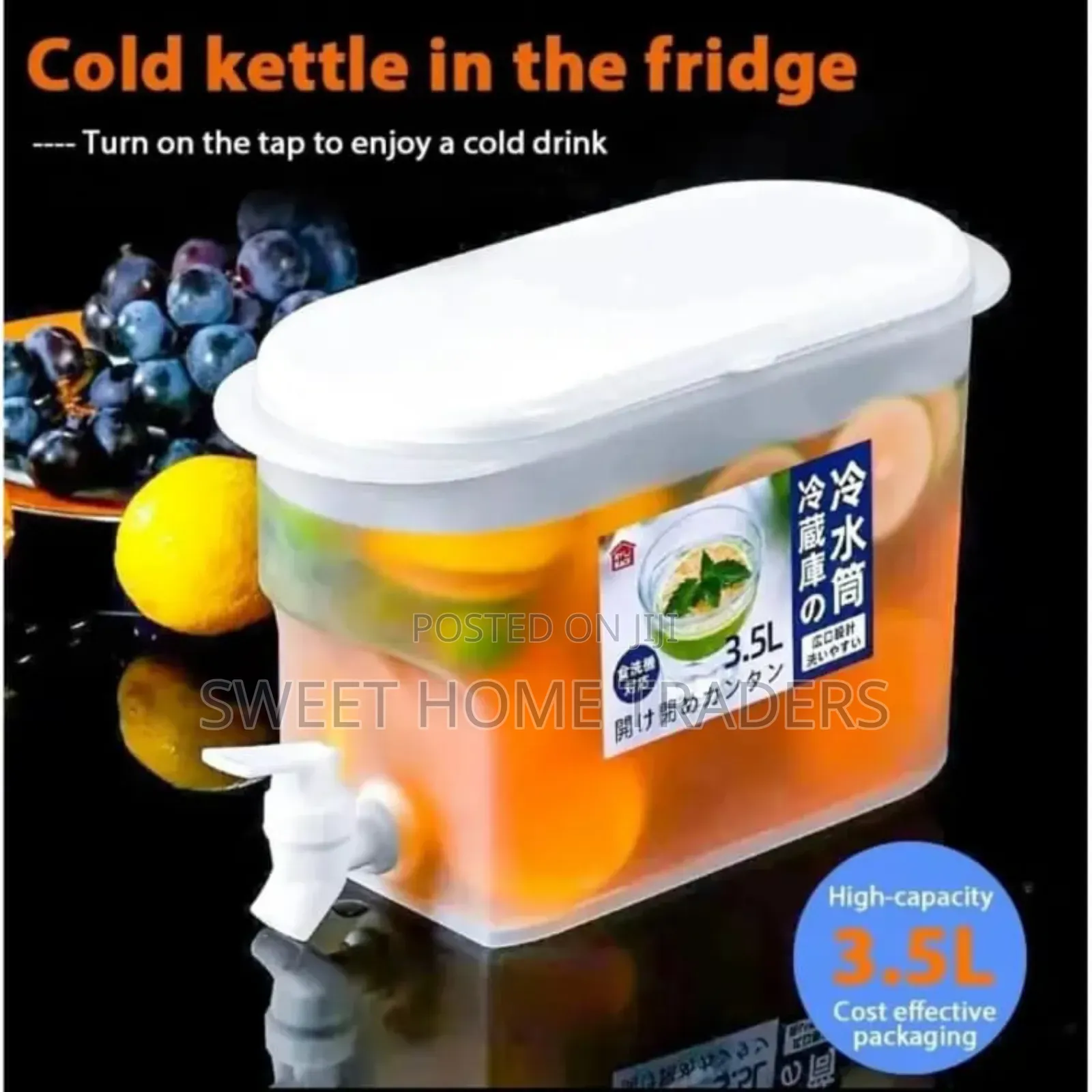 *3.5l Fridge Juice Container With Dispenser Tap...