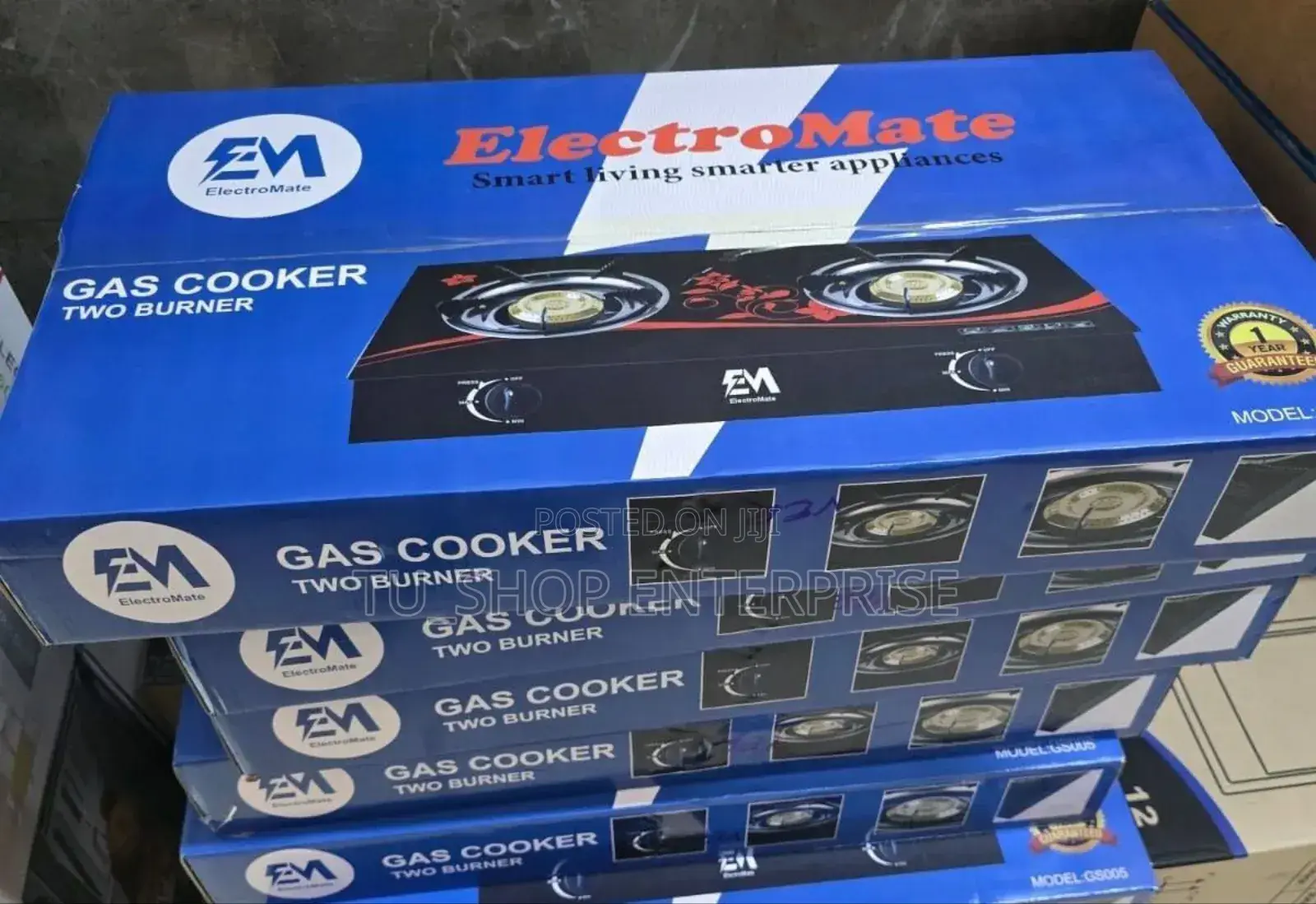 Cooker! Electromate Glass Double Burner Cooker