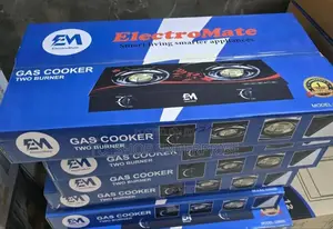 Cooker! Electromate Glass Double Burner Cooker