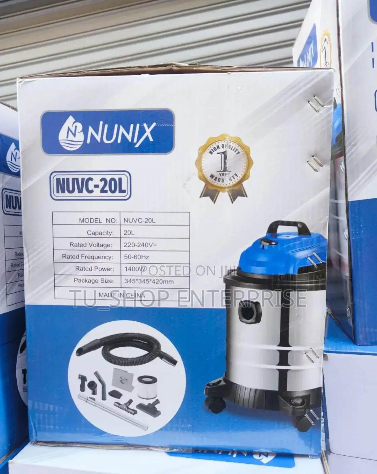 Vacuum Cleaner ! 20 Litres Nunix Wet and Dry