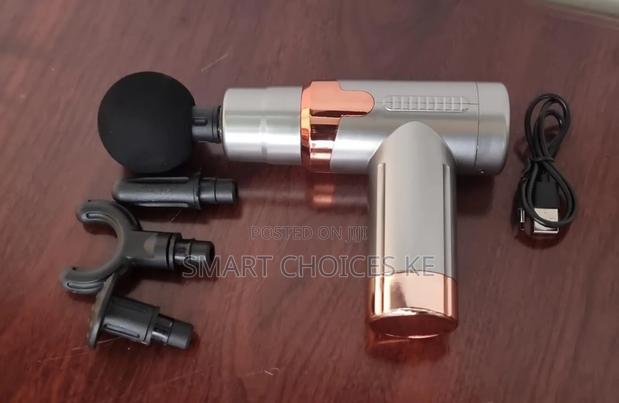 4 Heads Physiotherapy Rechargeable Massage Gun - 6 Speed
